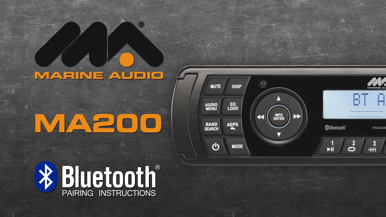 Marine Audio® MA200 Bluetooth® Pairing Instructions YouTube