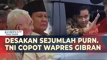 Prabowo Duduk Semeja Dengan Try Sutrisno Ditengah Desakan Sejumlah Purnawirawan TNI Copot Gibran