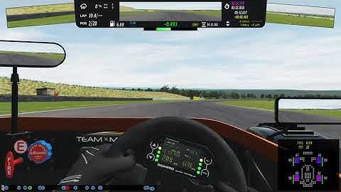 Lap around Thruxton in rFactor 2