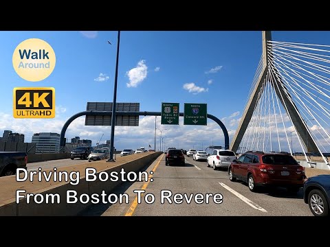 【4K60】 Driving - from Boston, MA to Revere, MA