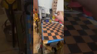 Making a Leather Chess Board