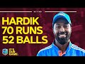5 SIXES  Hardik Pandya Hits 70 Runs off 52 Balls  West Indies v India  3rd ODI