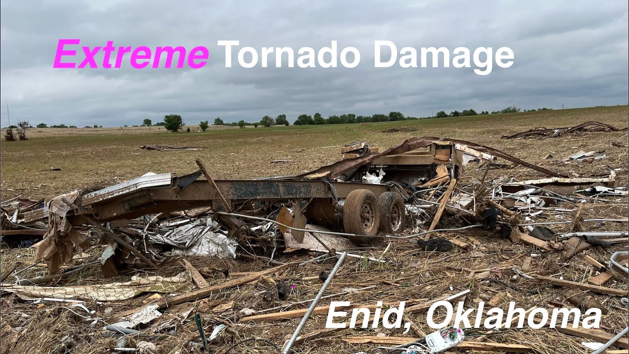 Enid, Oklahoma Extraordinary Tornado Damage 4-25-26 - YouTube