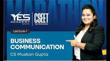 CSEET Business Communication MARATHON May 2022 | CS Muskan Gupta