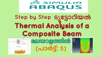Thermal/fire analysis of a Composite beam using ABAQUS | ABAQUS malayalam step by step tutorial