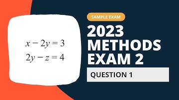 2023 Maths Methods Sample Exam 2 Solutions | Multiple Choice Question 1