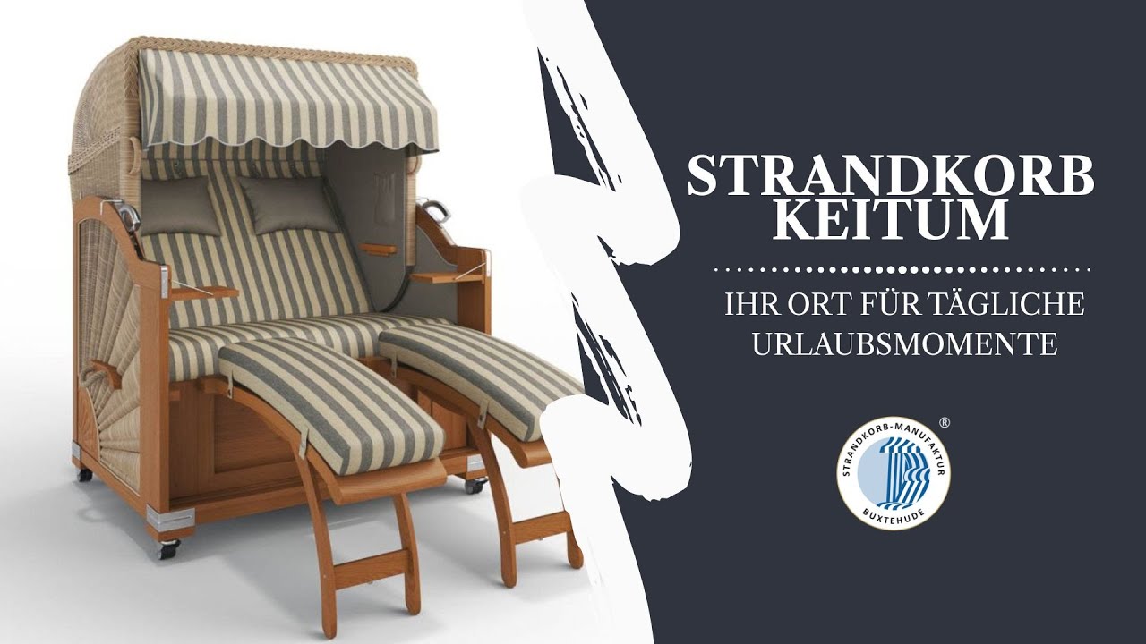 Strandkorb Keitum - Exklusiver 2-Sitzer | Die Strandkorbprofis