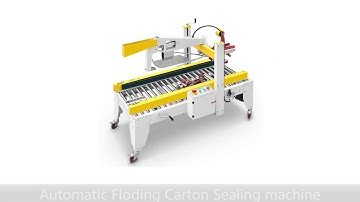 Carton Box Sealing Machine With Fold Flaps