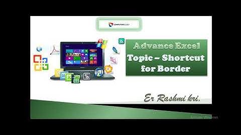 How to add border with shortcut key