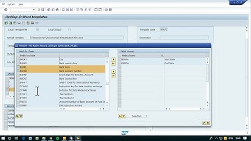 Generate Word template for SAP in 3 Steps