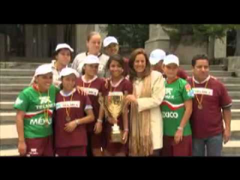 Margarita Zavala, First Lady of Mexico, Supports Mexico's National Homeless World Cup Team