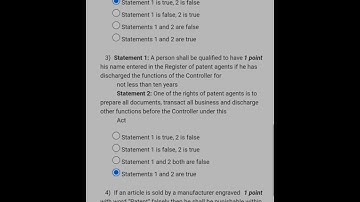 Nptel Patent Law for Engineers and Scientists Week 10 answer( 2022)