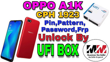 oppo a1k cph 1923 unlock by ufi box by mamu mobile