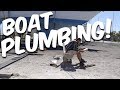 USING HARD PVC FOR BOAT PLUMBING - Steel Boat Adventures BRUPEG (Ep. 32)