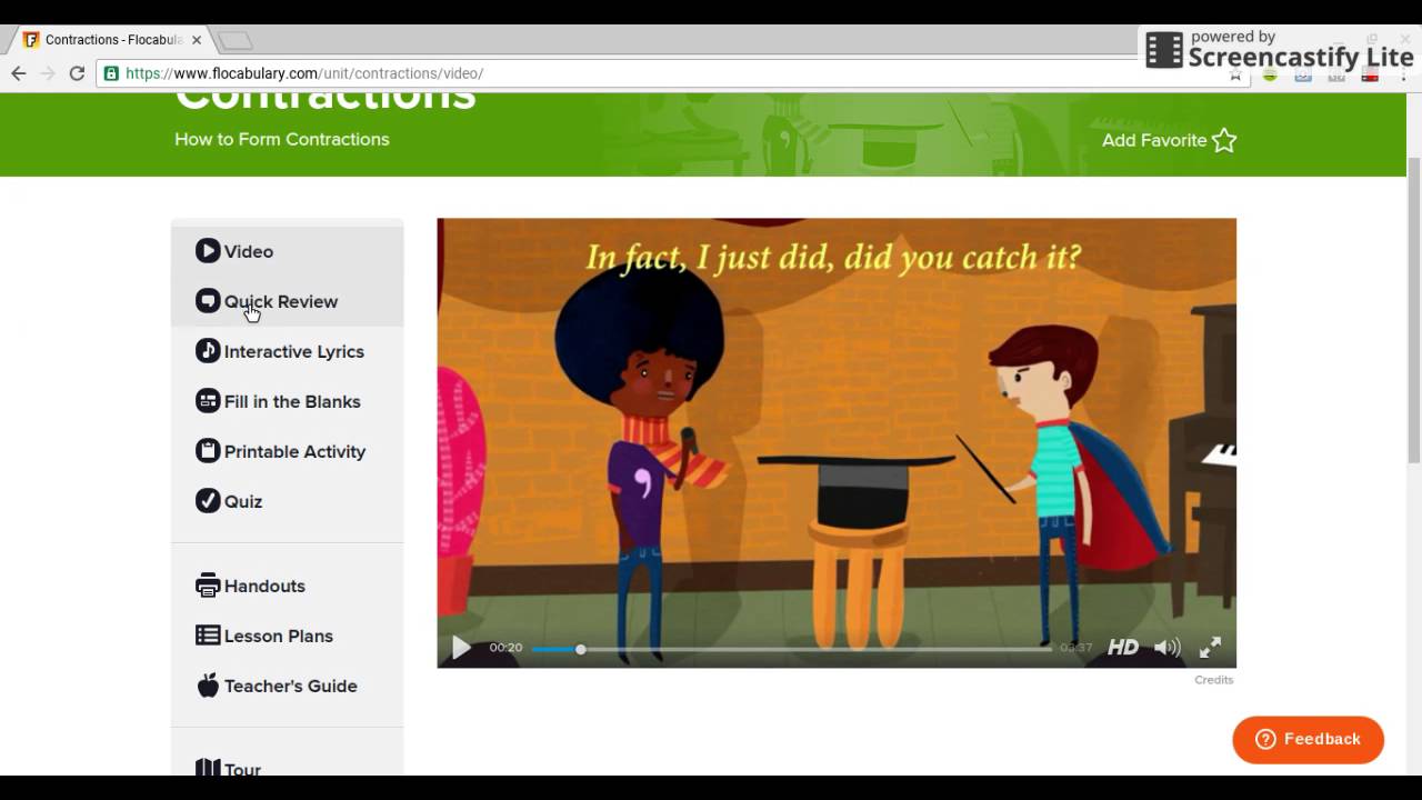 Navigating Flocabulary YouTube