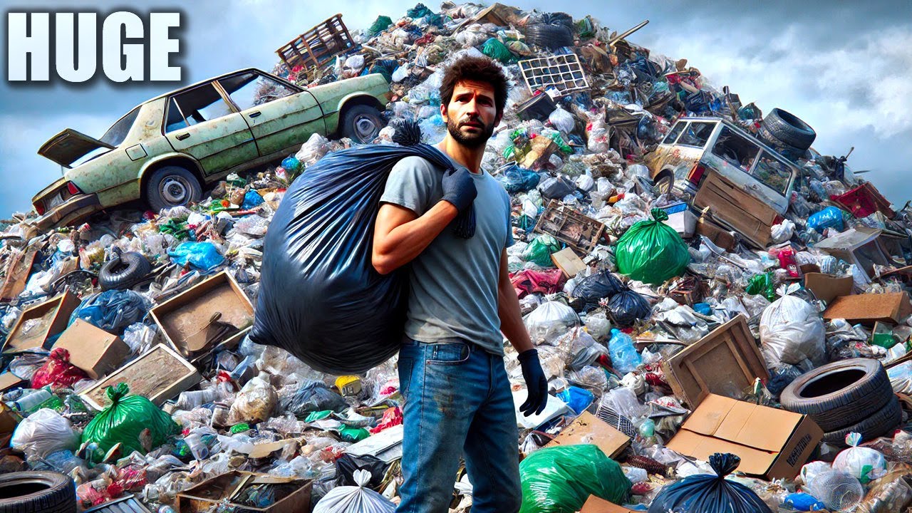 Digging Clearing MASSIVE Piles of Trash at The Dump... - YouTube