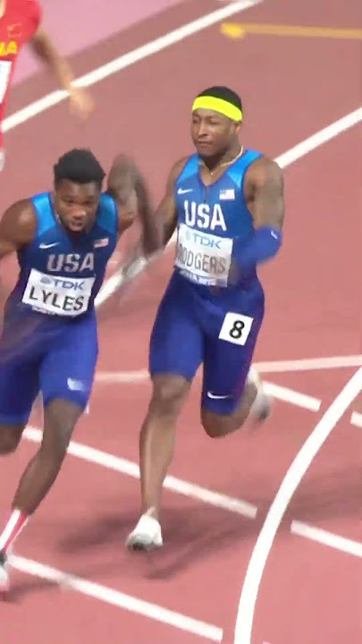 Team USA dominates 4x100 relay 💨🥇