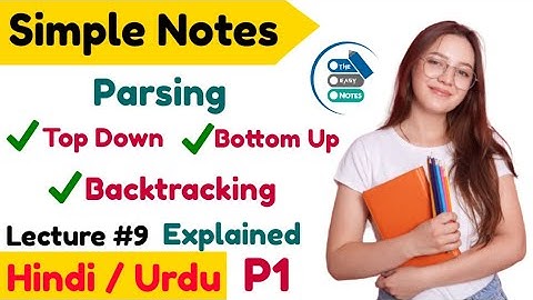What is Parsing in Hindi | Top-Down Paring | Bottom-Up Parsing | Backtracking | Lecture 9