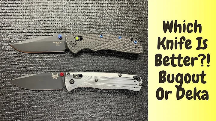 Battle Of The Crossbars | Which Knife is better? The Benchmade Bugout Or The Hogue Deka!