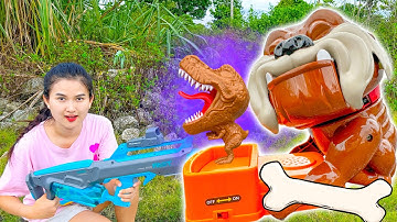 Changcady và những con chó thú vị, chiến thắng khủng long bạo chúa hung dữ