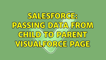 Salesforce: Passing data from Child to Parent Visualforce page