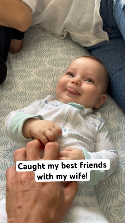 Kade sticking his tongue out at me 🤣 #shorts #family #funny