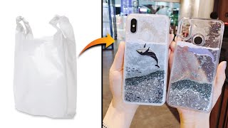 Making A Mobile Cover With A Plastic Bag