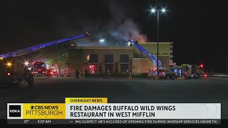 Fire damages Buffalo Wild Wings restaurant in West Mifflin