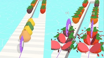 Twin slicer-ASMR slice duo ! slicing gameplay! very satisfying and relaxing ASMR games