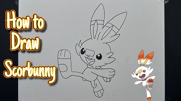 How To Draw Scorbunny | Pokemon #drawing #pokemon #scorbunny