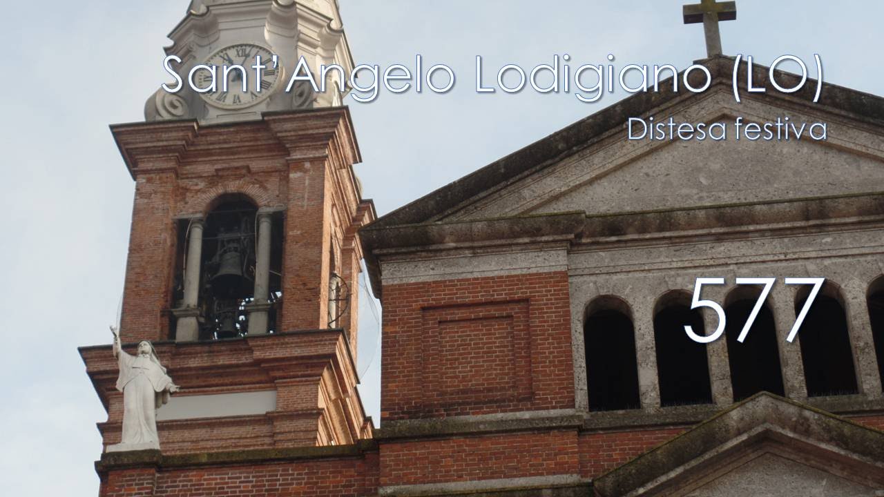 Le campane di Sant'Angelo Lodigiano (LO) - Basilica Minore - Distesa festiva