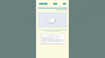 🔥CSS Animated Download Button with Animation Using HTML & CSS! #webdevelopment #webcoding #htmlcss