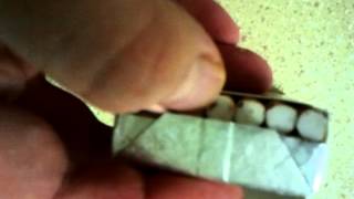 How to pack a pack of cigarettes