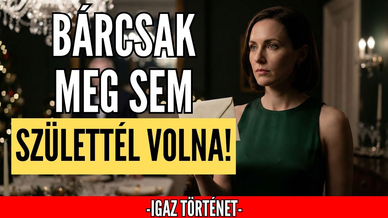 Apám karácsonykor azt mondta, bárcsak meg se születtem volna – majd elé csúsztattam egy borítékot...