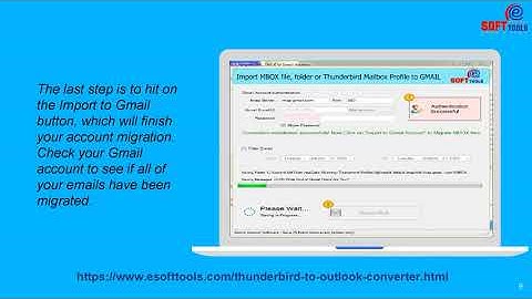 Transfer thunderbird emails to gmail
