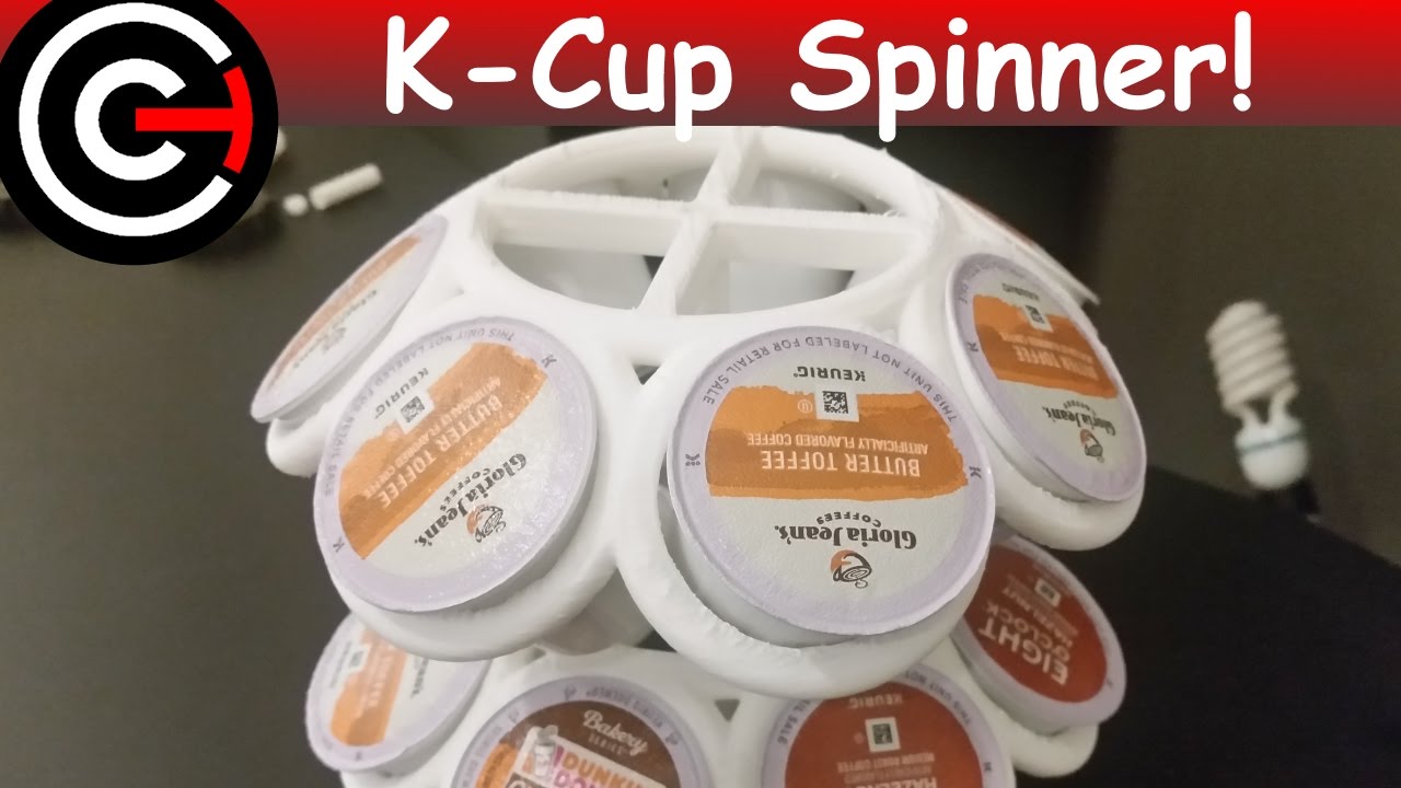 3D Printed KCup Spinning Holder YouTube