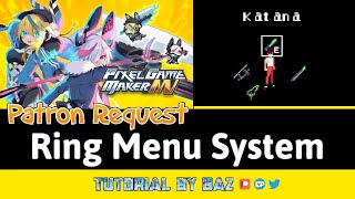 Ring Menu System - Pixel Game Maker MV