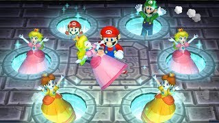 Mario Party 9 Free Play Mode - Peach vs Daisy vs Luigi vs Mario Master Difficulty