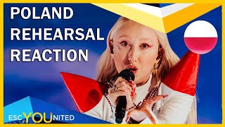 POLAND REACTION: First Rehearsal - LUNA "The Tower" - Eurovision 2024