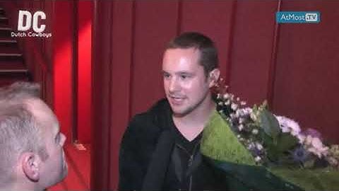 Patrick Petersen interviewt voor DC Bouelvard de winnaar nieuw logo Dutch Cowboys
