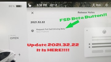 Tesla Update 2021.32.22 - FSD BUTTON!!!