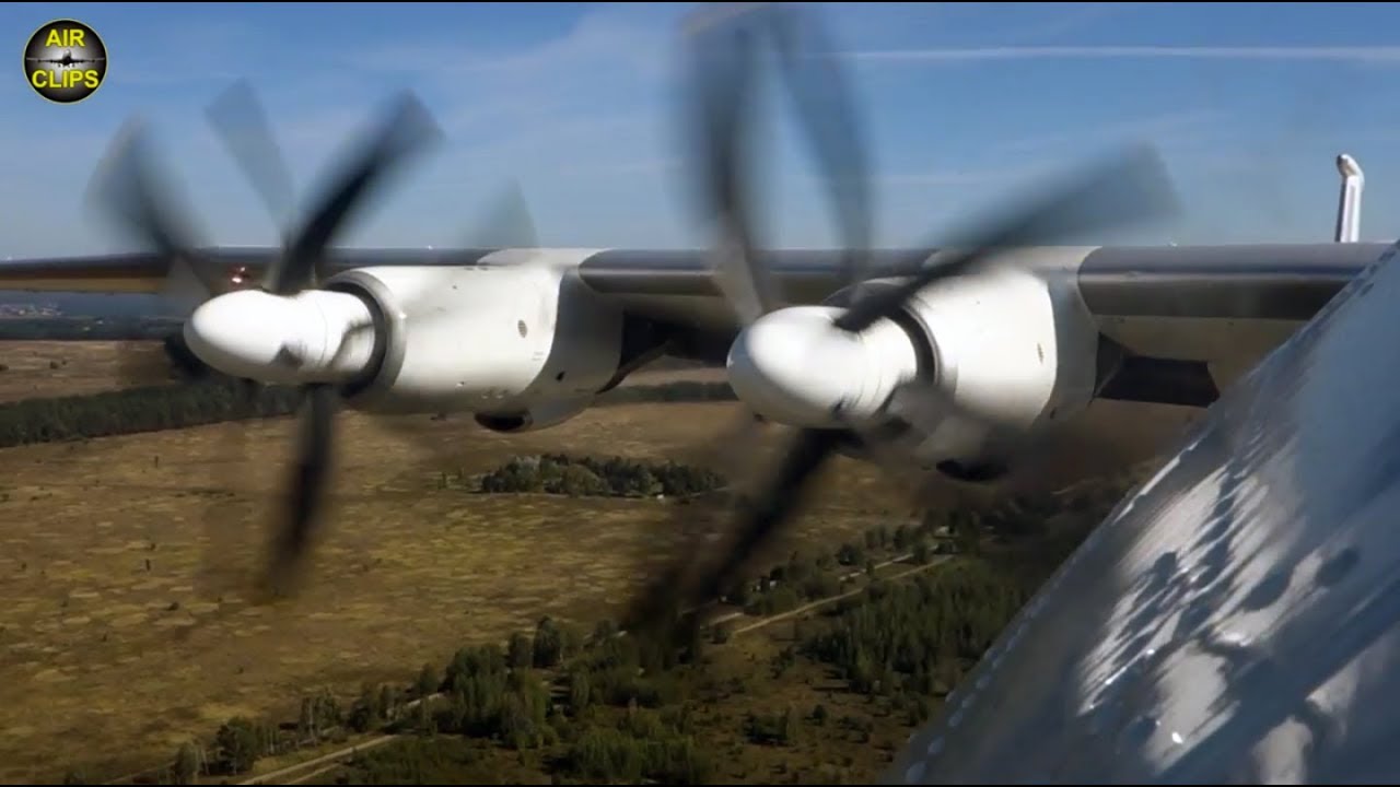 ONCE-IN-A-LIFETIME Antonov 22 takeoff passenger view with MASSIVE sounds!!!  [AirClips]
