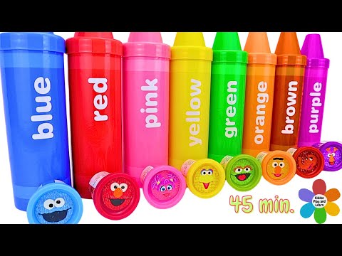 Sesame Street Best Fun Learning video for Toddlers! Elmo and Cookie Monster Compilation Video