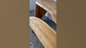Live edge bench and desk set #shorts