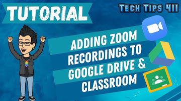 How to Add Zoom Recordings to Google Drive & Share to Classroom | Tutorial