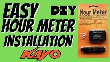 Hour meter installation  Dirt bike, ATV  ,Lawn mower  (Super Easy) Kayo dirt bike