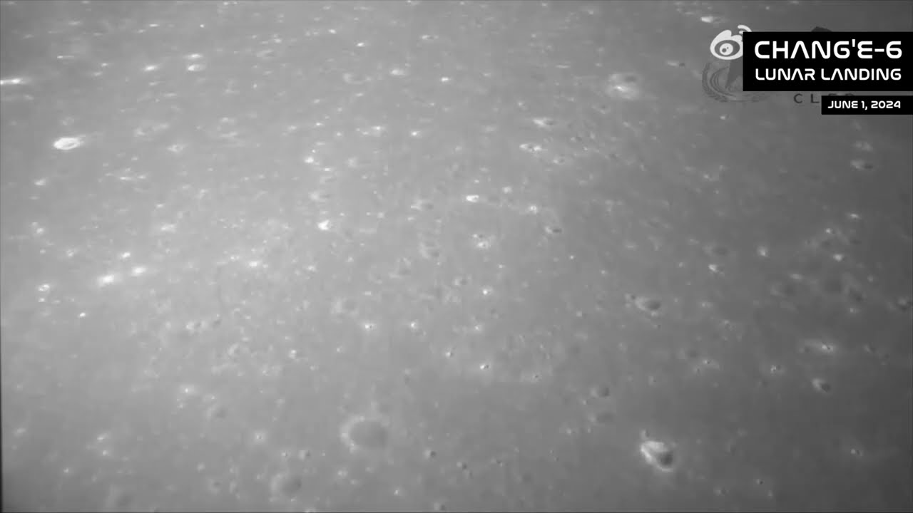 Amazing Chang'e 6 moon landing video released