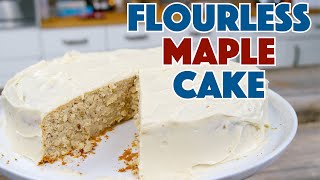 Vegetarian Gluten Free! Flourless Maple Cake With Maple Icing Recipe  Glen And Friends Cooking