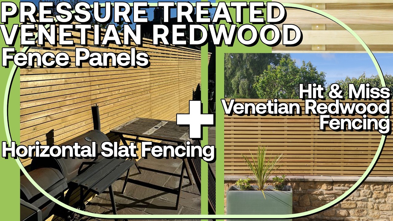 Venetian Double sided fence panels | Hit and Miss | Slatted Fence