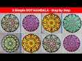 Dot painting  dot mandala for beginners  dot art  compilation 25  atm creations  2024